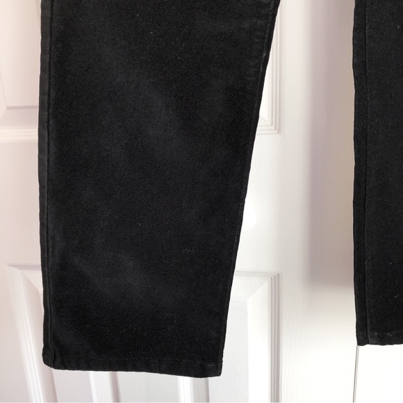 NWT DG2 by Diane Gilman Black Velvet Slim Straight Pants - Picture 8 of 15